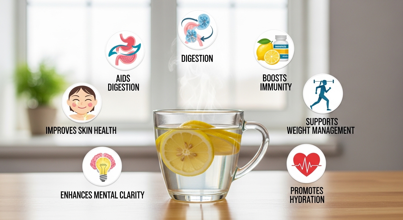 Benefits of Drinking Lemon with Warm Water Daily
